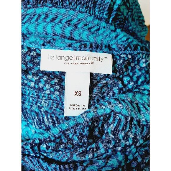 Liz Lange blue NWT sz xs blouse - Picture 3 of 4